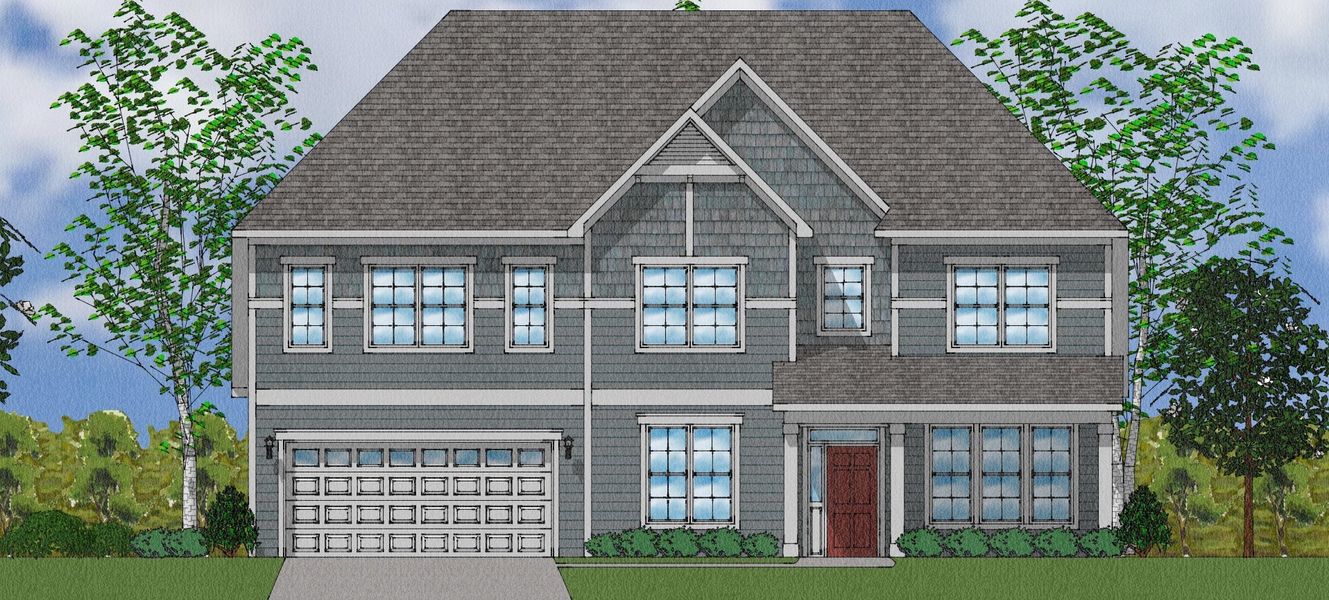 Representative exterior photo of a completed home built from the Livingston - Elite Collection by Mungo Homes in Walnut Grove, Easley, SC (Image 22).