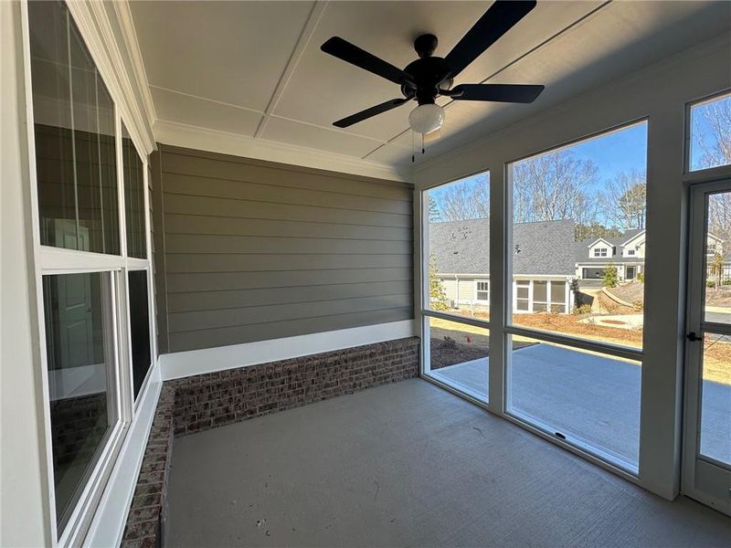 Exterior details and patio area of a home in Orchards of South Forsyth, Cumming (Image 3).
