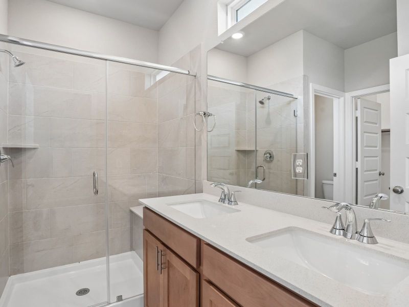 Furnished interior view inside a new home in Parkway Commons - City Series, Missouri City (Image 8). Furnished interior view inside a new home in Parkway Commons - City Series, Missouri City (Image 8).