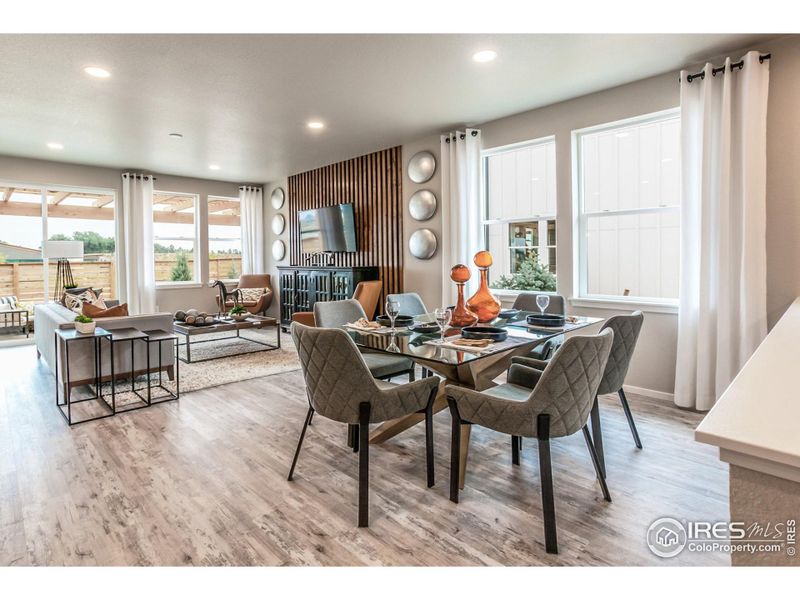 EXAMPLE PHOTO: DINING ROOM AND LIVING ROOM