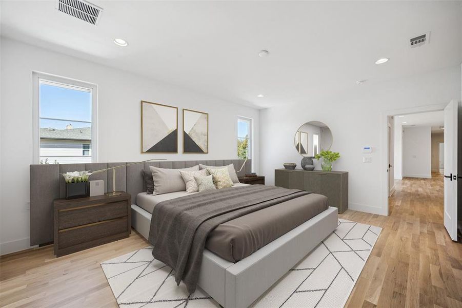 Furnished interior view inside a new home in , Dallas (Image 16).