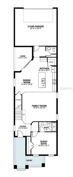 2D floor plan layout of this home in Center Lake on the Park, St. Cloud, FL (Image 3). 2D floor plan layout of this home in Center Lake on the Park, St. Cloud, FL (Image 3).