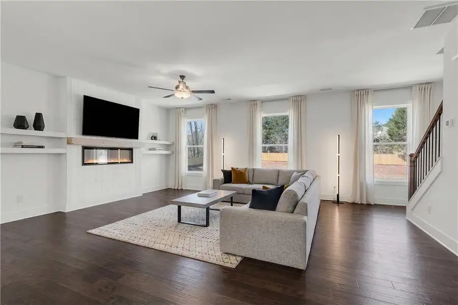 Furnished interior view inside a new home in , Suwanee (Image 4).
