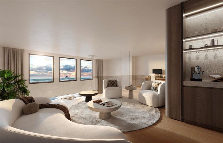 Furnished interior view inside a new home in , Palm Coast (Image 11).