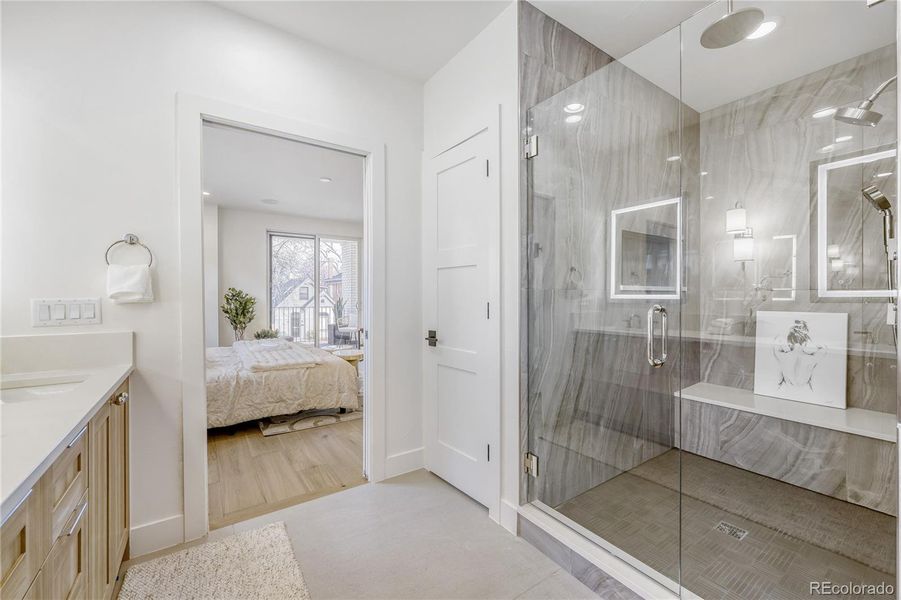 Furnished interior view inside a new home in , Denver (Image 17).