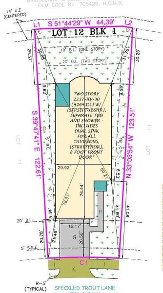 2D floor plan layout of this home in Bridgeland 40', Cypress, TX (Image 6).