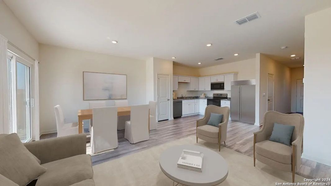 Furnished interior view inside a new home in The Wilder, Adkins (Image 6). Furnished interior view inside a new home in The Wilder, Adkins (Image 6).