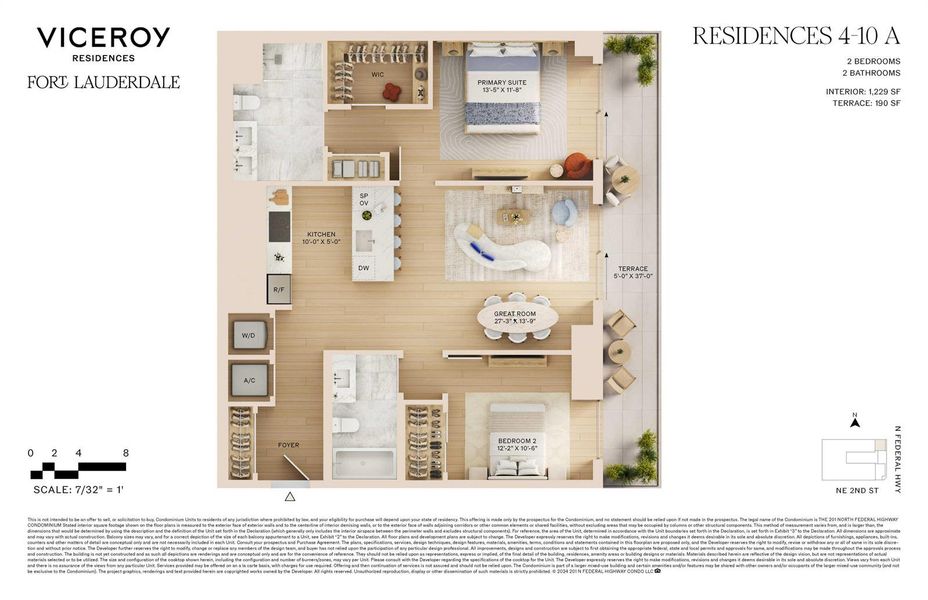 Rendered Floor Plan 4-10A Rendered Floor Plan 4-10A