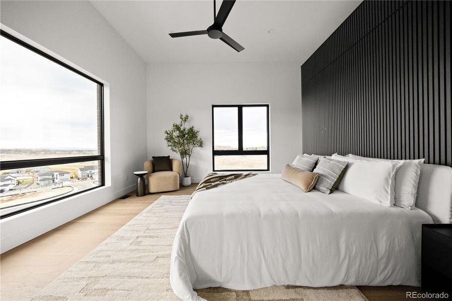 Furnished interior view inside a new home in Signature at Crystal Valley, Castle Rock (Image 11).
