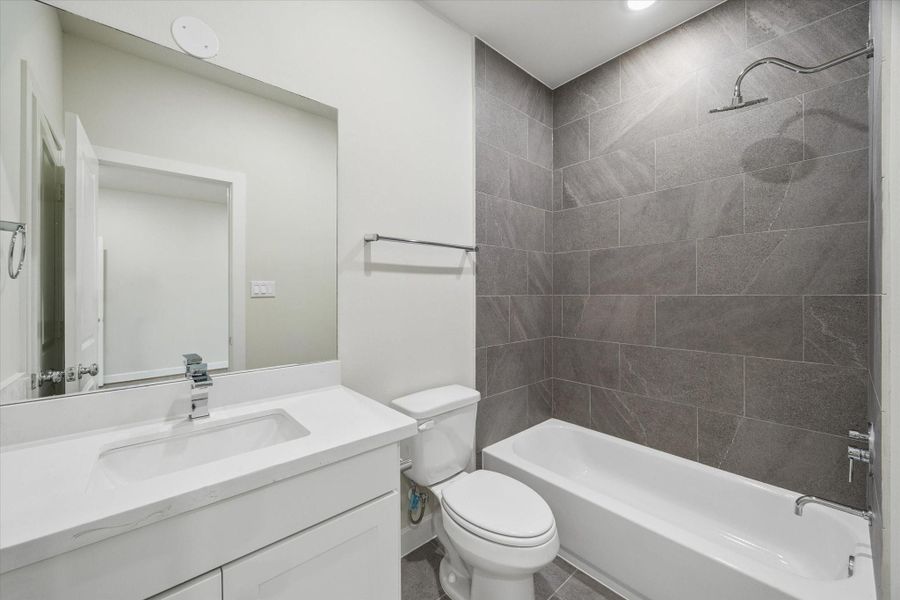 each secondary bedroom has a private bath.