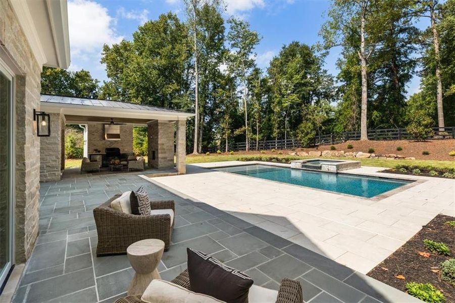 Exterior details and patio area of a home in , Milton (Image 42). Exterior details and patio area of a home in , Milton (Image 42).