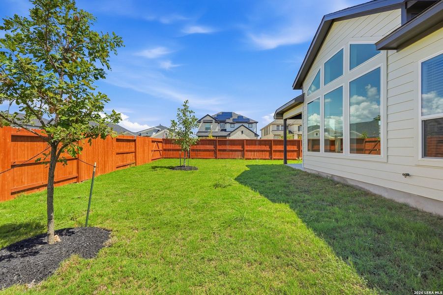 Exterior details and patio area of a home in Stillwater Ranch, San Antonio (Image 24).
