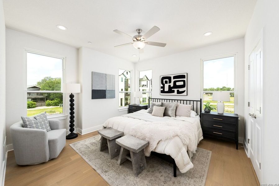 Furnished interior view inside a new home in Victoria Commons, San Antonio (Image 9).