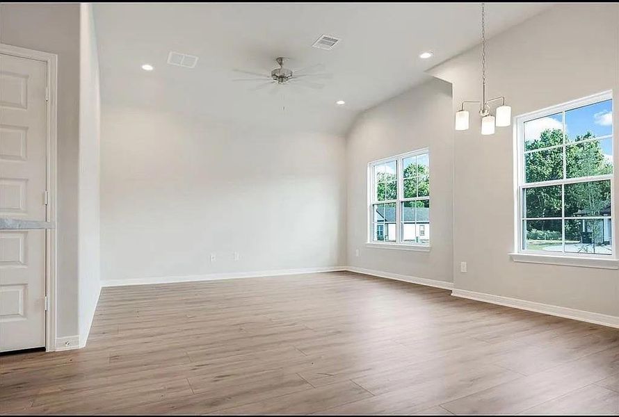 Spacious, unfurnished interior of a new home in East Gate Villas, Willis (Image 5).