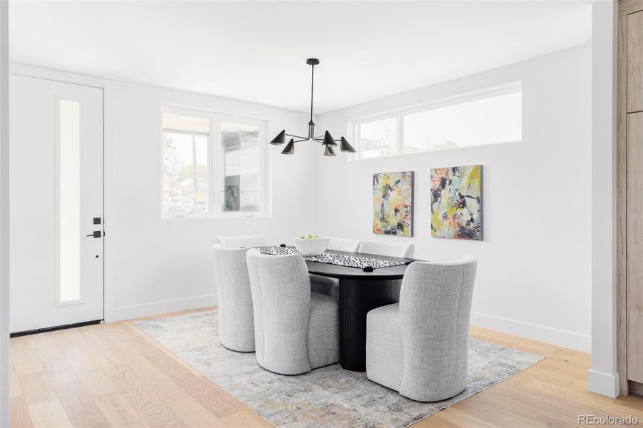 Furnished interior view inside a new home in , Denver (Image 26). Furnished interior view inside a new home in , Denver (Image 26).