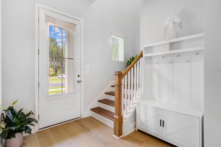 Furnished interior view inside a new home in Limehouse Village: Row Collection, Summerville (Image 35).