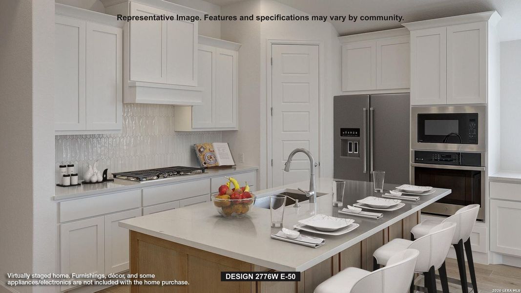 Furnished interior view inside a new home in Cibolo Valley Heights, Cibolo (Image 4).