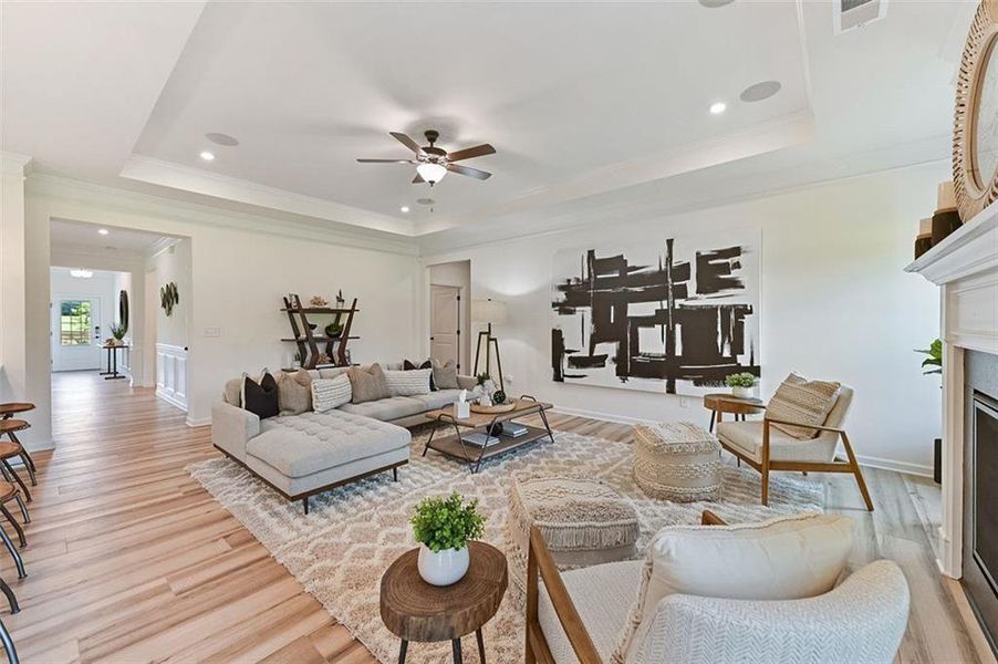 Furnished interior view inside a new home in Sagebrook, Powder Springs (Image 24).