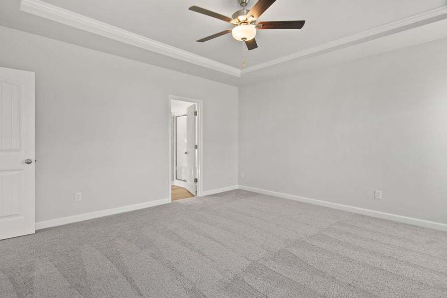 Representative unfurnished interior of a home built from the Camellia by Caviness & Cates Communities in Bartlett Manor, Youngsville (Image 47).