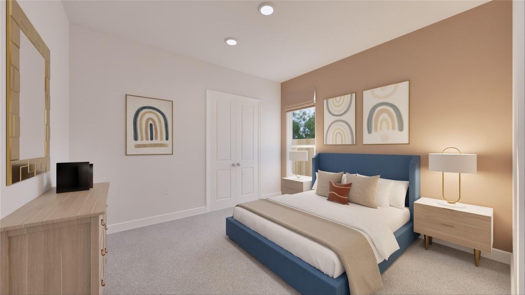 Furnished interior view inside a new home in Oakberry Trails, Waller (Image 14).
