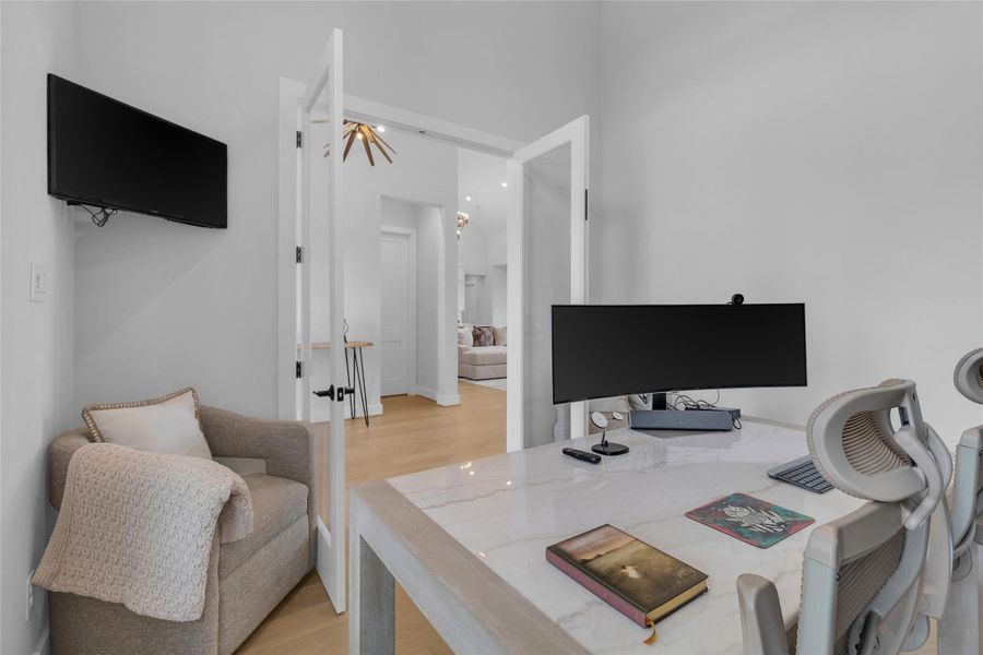 Dedicated home office space.