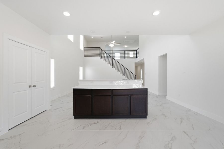 Furnished interior view inside a new home in Cielo, Conroe (Image 11).