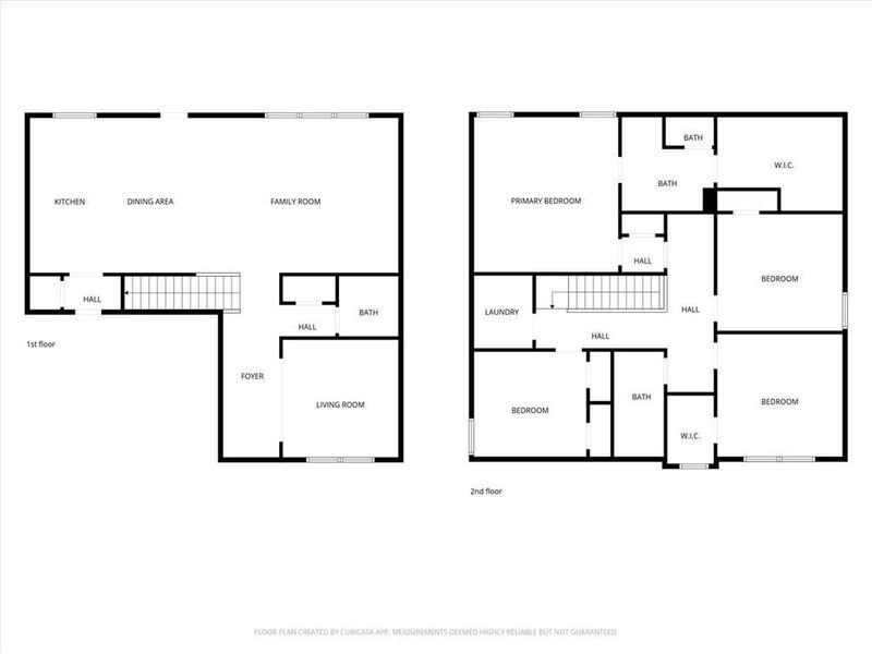 2D floor plan layout of this home in Ellington Farms, Statham, GA (Image 7).