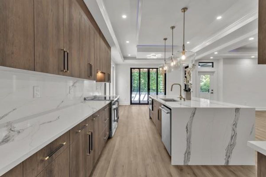 Furnished interior view inside a new home in , Atlanta (Image 18).