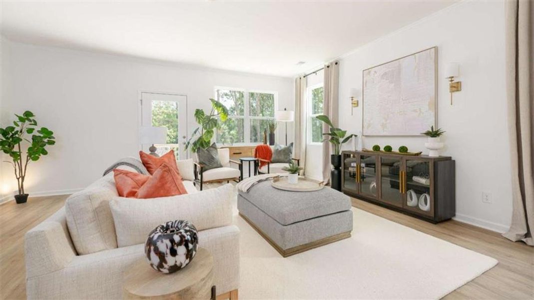 Furnished interior view inside a new home in Benteen Reserve, Atlanta (Image 31).