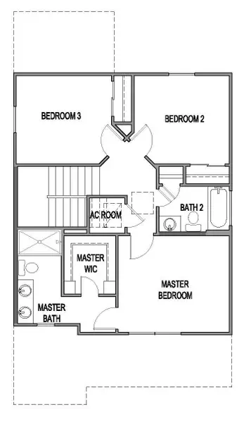 2D floor plan layout of this home in Mayfair, New Braunfels, TX (Image 3). 2D floor plan layout of this home in Mayfair, New Braunfels, TX (Image 3).