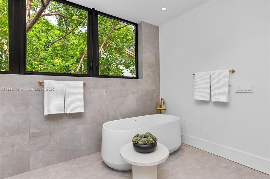 Furnished interior view inside a new home in , Miami (Image 7).