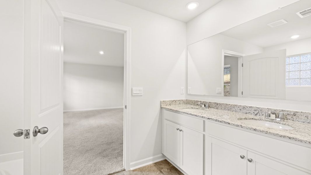 Representative furnished interior of a home built from the Hanover by D.R. Horton in Parkside at Carter Grove, Cartersville (Image 9).