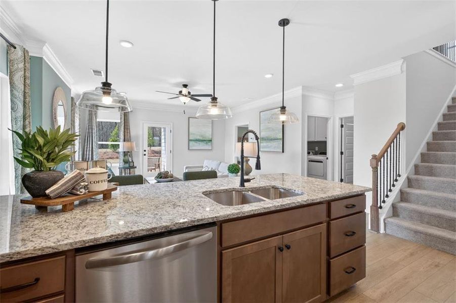 Furnished interior view inside a new home in Oakmont, Dallas (Image 24).