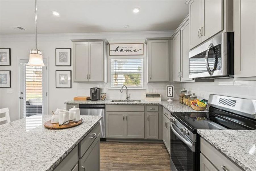 Furnished interior view inside a new home in Glen at Cave Springs, Douglasville (Image 6).