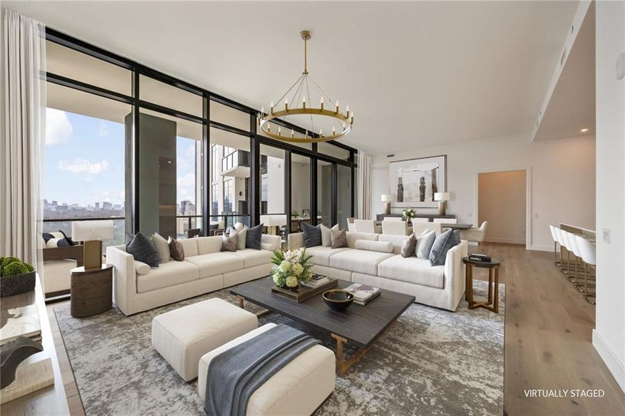 Furnished interior view inside a new home in The Dillon Buckhead, Atlanta (Image 14).