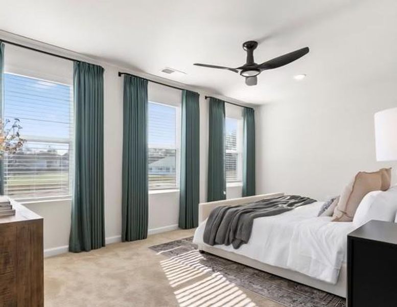 Furnished interior view inside a new home in The Enclave Townhomes, Hampton (Image 6).