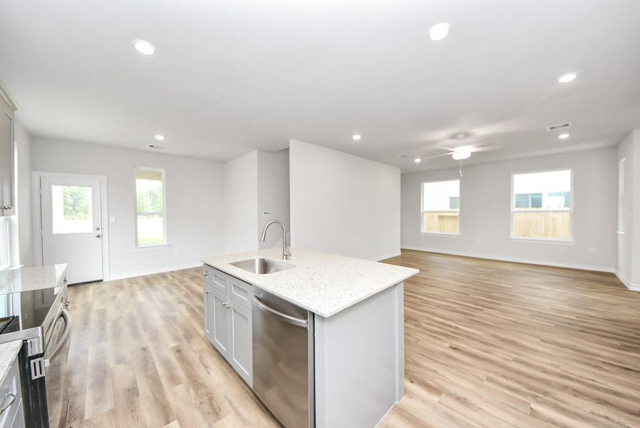 Furnished interior view inside a new home in The Enclave at Spring Branch, Conroe (Image 10).