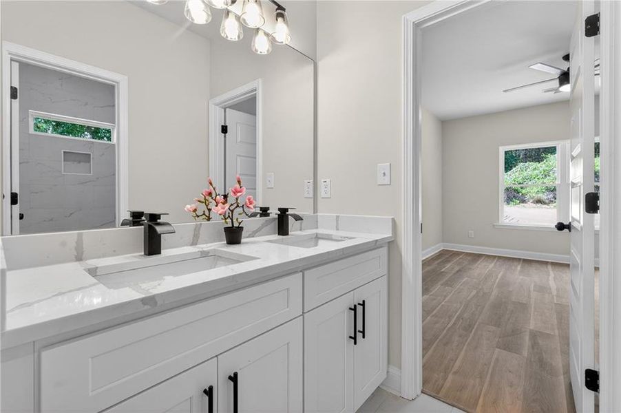 Furnished interior view inside a new home in , Fairburn (Image 8). Furnished interior view inside a new home in , Fairburn (Image 8).