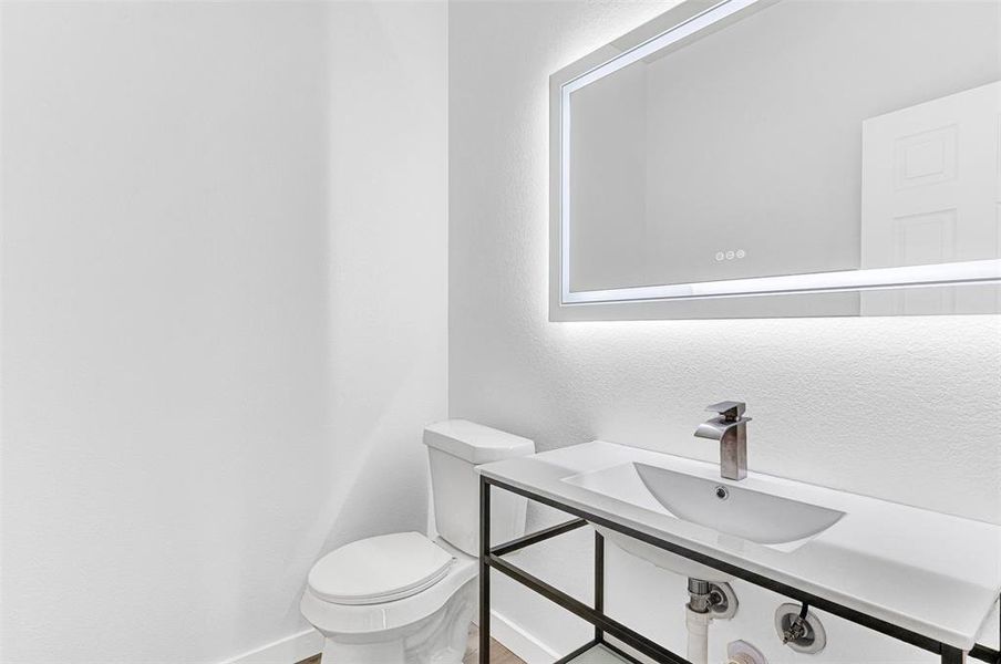 Downstairs half bath