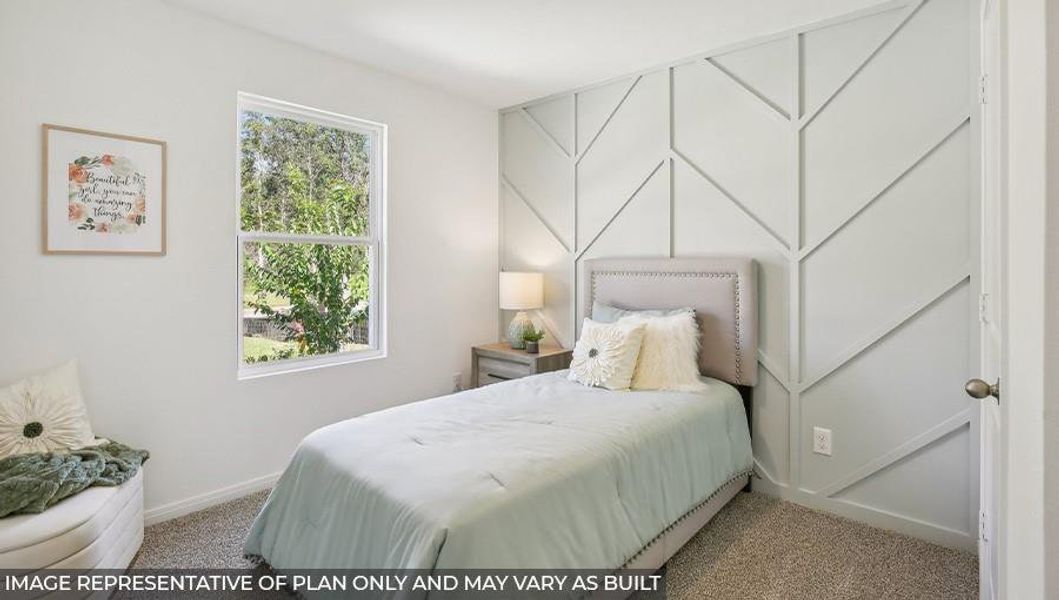 Furnished interior view inside a new home in William Trails, Willis (Image 8).