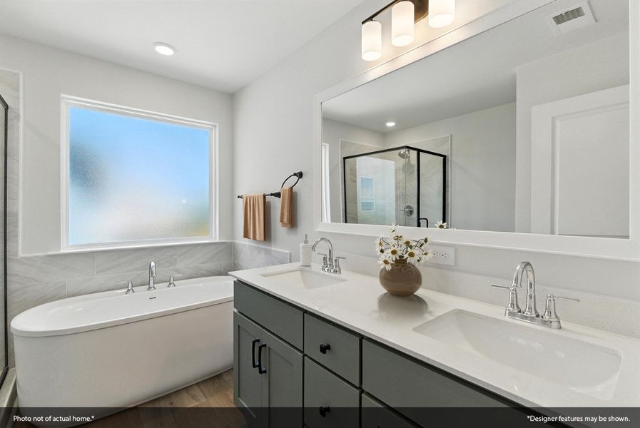 Furnished interior view inside a new home in Sweetbrier, Durham (Image 8). Furnished interior view inside a new home in Sweetbrier, Durham (Image 8).