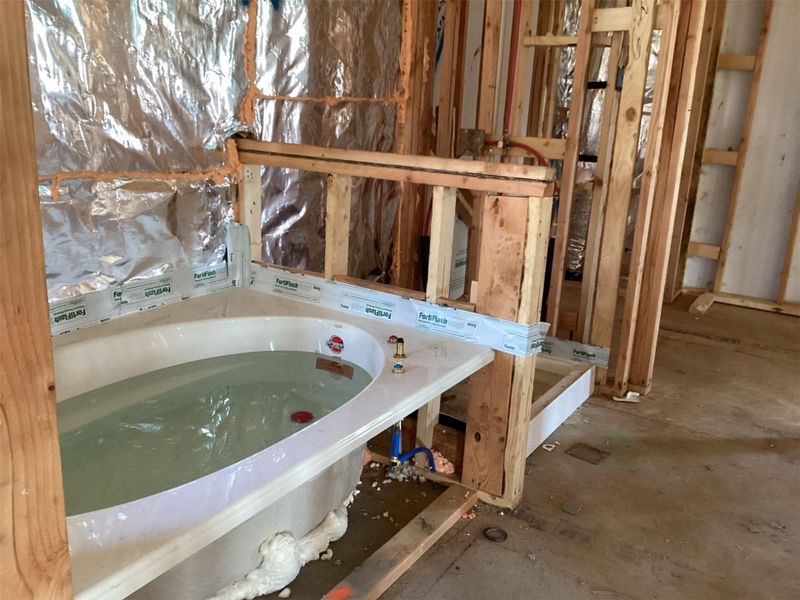 In-progress construction of a new home in Lariat, Liberty Hill, TX (Image 6). In-progress construction of a new home in Lariat, Liberty Hill, TX (Image 6).