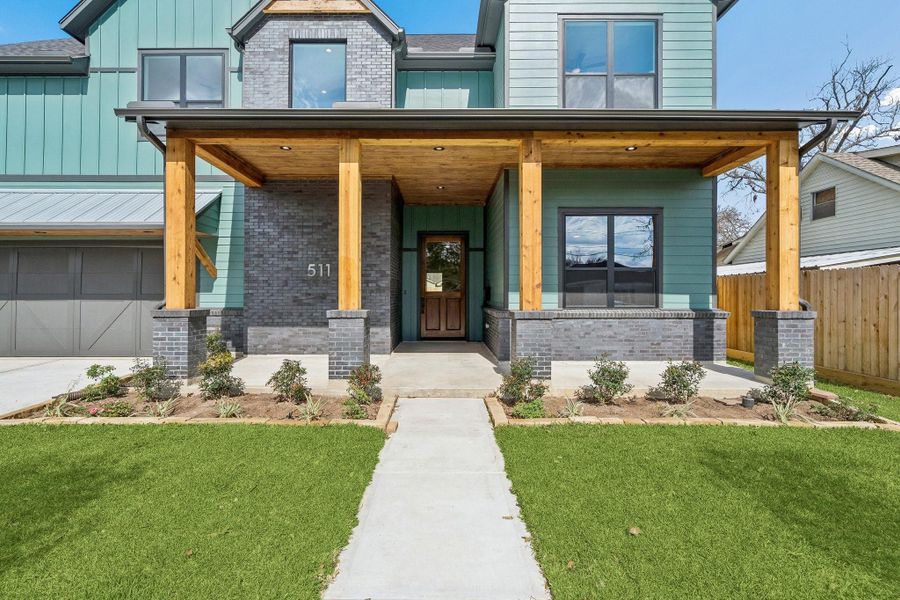 Rocking chairs maybe? It's a friendly neighborhood with people out walking dogs and riding bikes. Rocking chairs maybe? It's a friendly neighborhood with people out walking dogs and riding bikes.