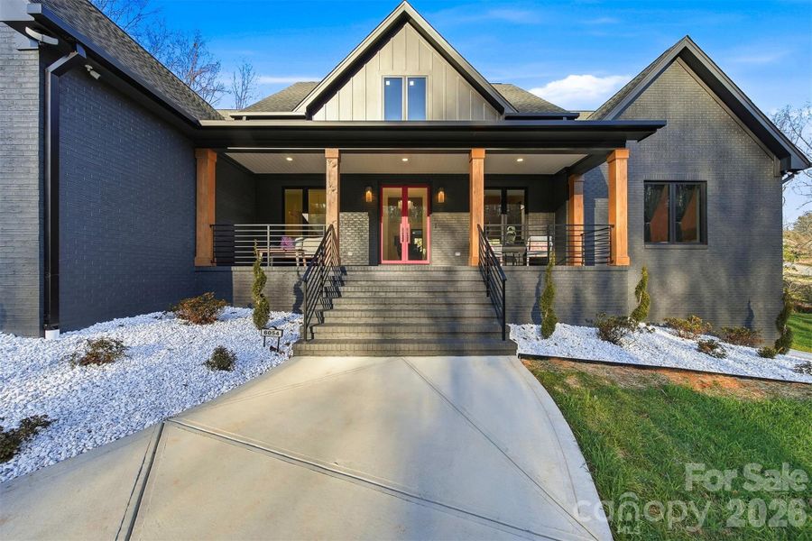 Exterior details and patio area of a home in , Hickory (Image 29).