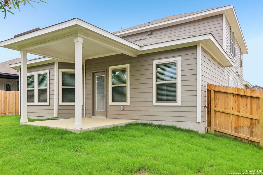 Front exterior of a new home in Royal Crest, San Antonio, TX, highlighting curb appeal (Image 27). Front exterior of a new home in Royal Crest, San Antonio, TX, highlighting curb appeal (Image 27).