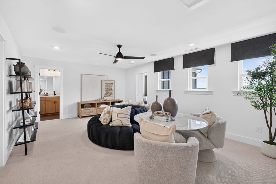Representative furnished interior of a home built from the Wynfield by Pulte Homes in Bleckley Station, Ball Ground (Image 62).