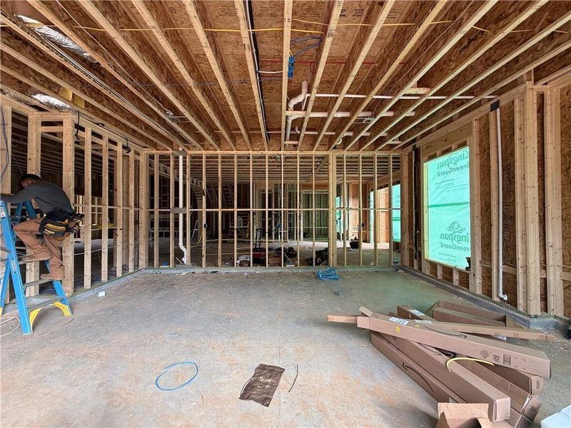 In-progress construction of a new home in , Lawrenceville, GA (Image 38).