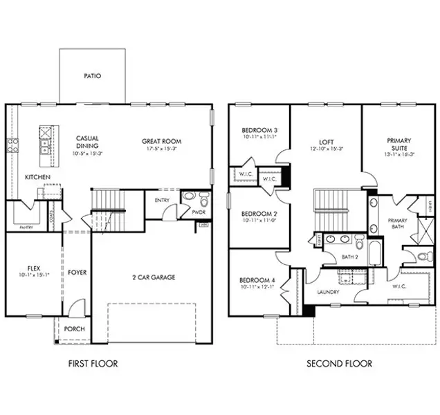 2D floor plan layout of this home in Collier Ridge, Moore, SC (Image 2). 2D floor plan layout of this home in Collier Ridge, Moore, SC (Image 2).