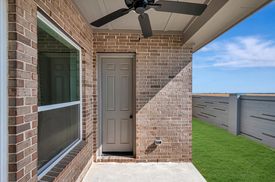 Exterior details and patio area of a home in Jubilee - Cottages Row Collection, Hockley (Image 4).