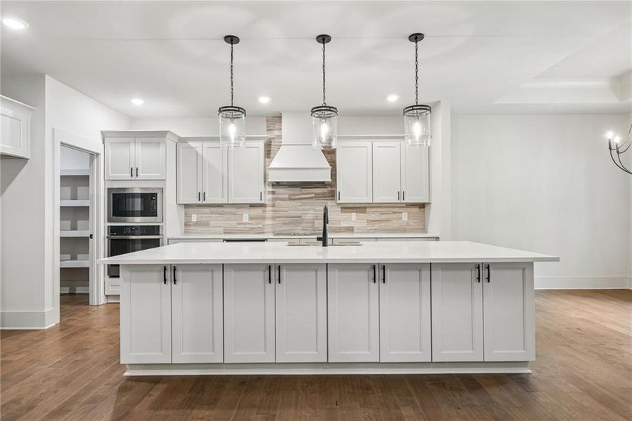 Furnished interior view inside a new home in Steeplechase, Hoschton (Image 33).